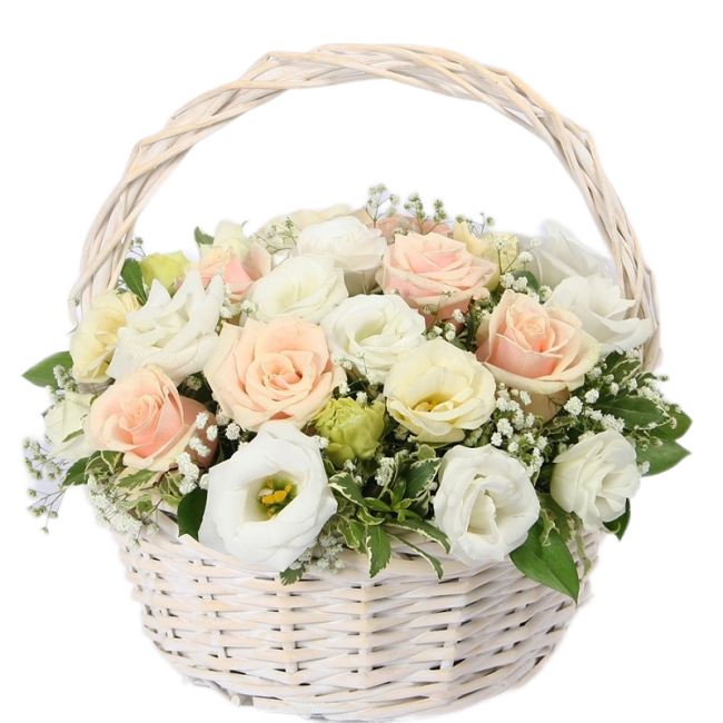 Букет цветов "Корзина Утонченность"